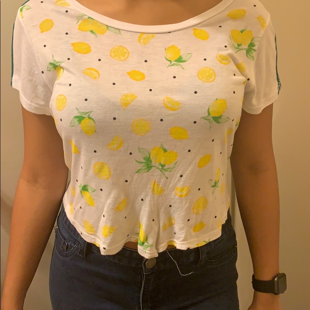 cute lemon crop top